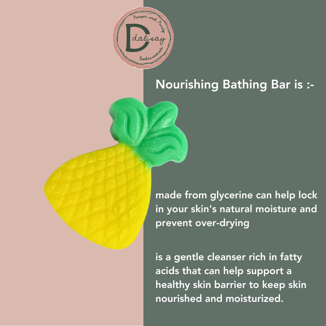 Dalisay Love and Furittheme Natural Kids Soap Gift Set - Paraben & SLS Free, Birthday, Diwali & Christmas Gifts for Children - Perfect for Party Favors, Return Gifts & Holiday Celebrations
