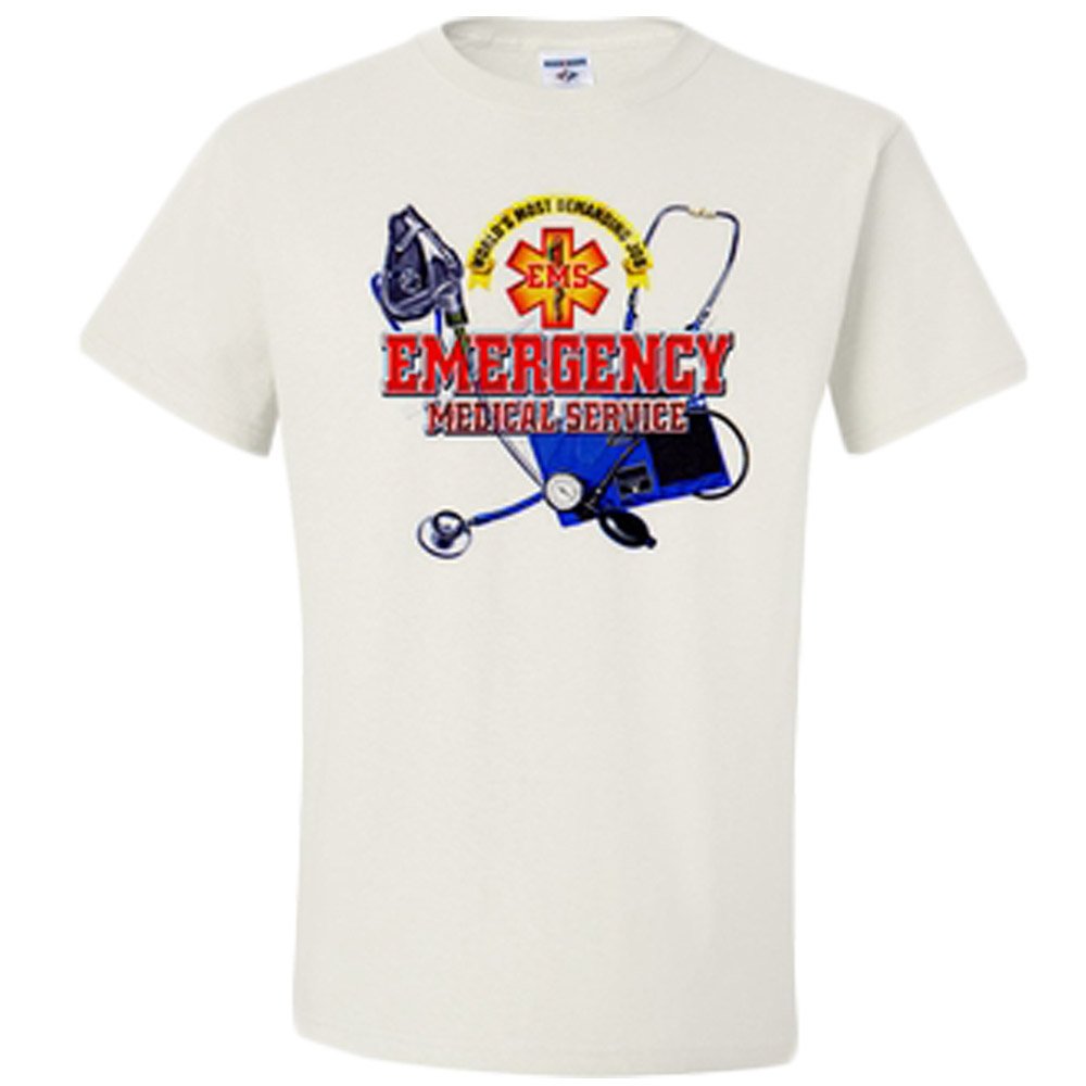 Emergency Medical Service T-Shirts for EMS Professionals - Comfortable Work Uniform for First Responders & Paramedics - Perfect for EMT Shifts, Emergency Calls & Medical Duty