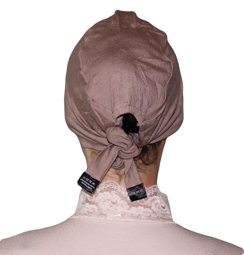 Aker Plain Hijab Bonnet Underscarf - Mink Beige | Modest Muslim Headwear for Sleep, Prayer & Everyday Wear