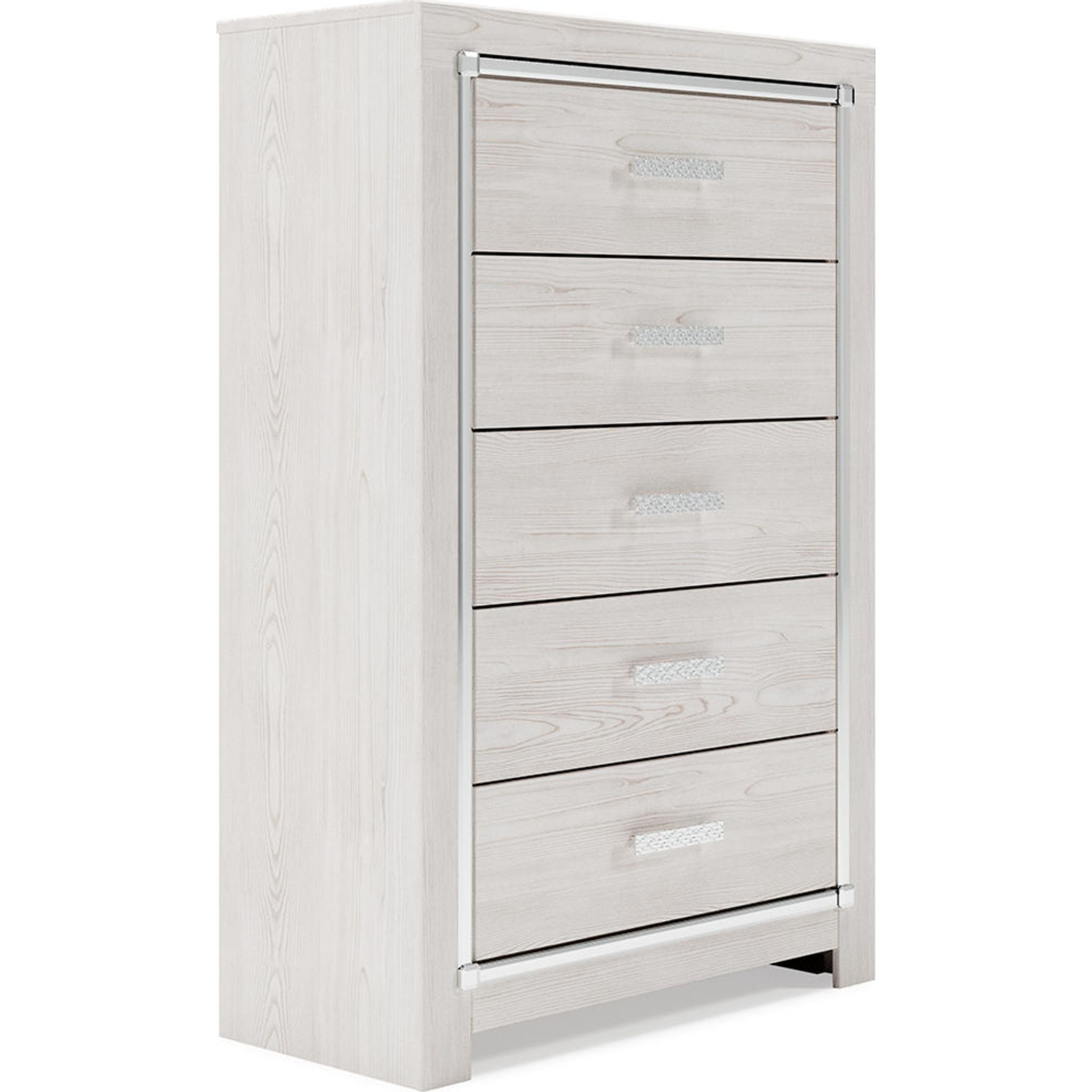 Altyra White Chest - Stylish and Durable Storage Solution for Bedroom, Living Room, or Office Organization