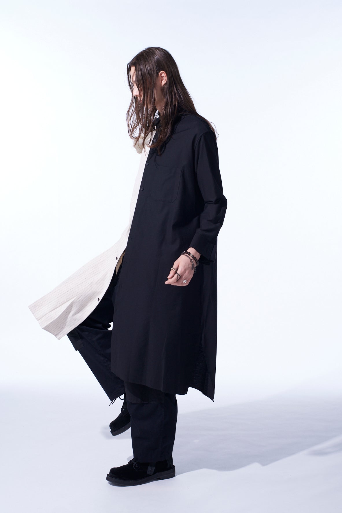 Stylish Cotton Twill Shirt Dress with Striped Pleated Fabric - Perfect for Casual Outings, Office Wear & Spring Fashion | Women's Comfortable & Trendy Dress