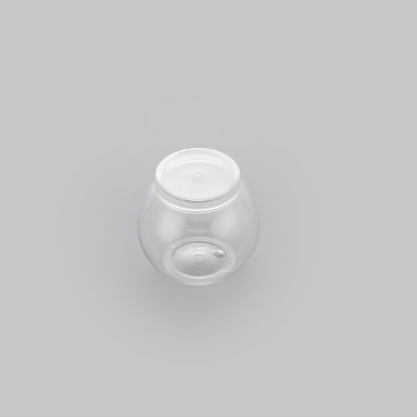 3 oz Clear Plastic Candy Jars with Lids - 100 Count Bulk Pack (1.75