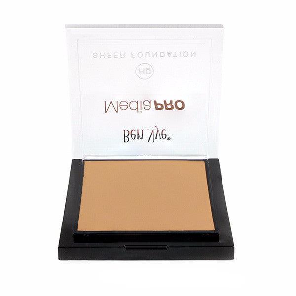 Ben Nye MediaPRO HD Sheer Foundation - Lightweight, Buildable Coverage for Flawless Skin | Professional Makeup for Photography, Film & Everyday Wear