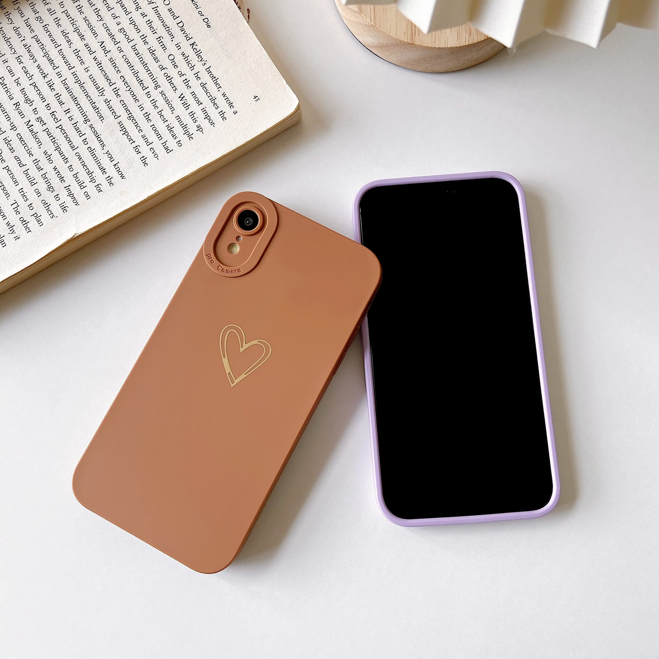 Qokey Cute Love Heart iPhone XR Case (2018 6.1