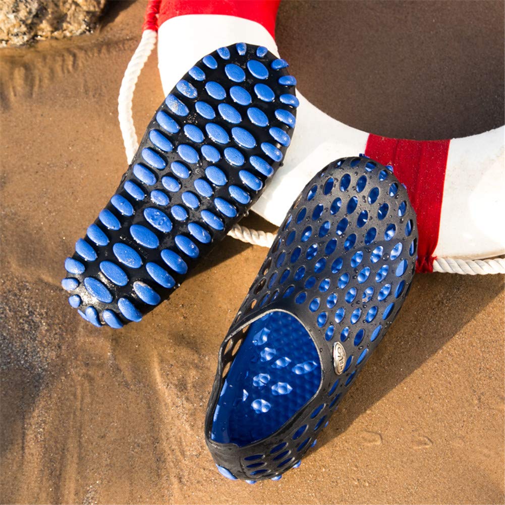 LEADER SHOW Men's Ultralight Hollow Sandals - Breathable Water Shoes for Summer, Beach, Pool & Outdoor Activities - Comfortable Aqua Shoes for Walking, Swimming & Travel