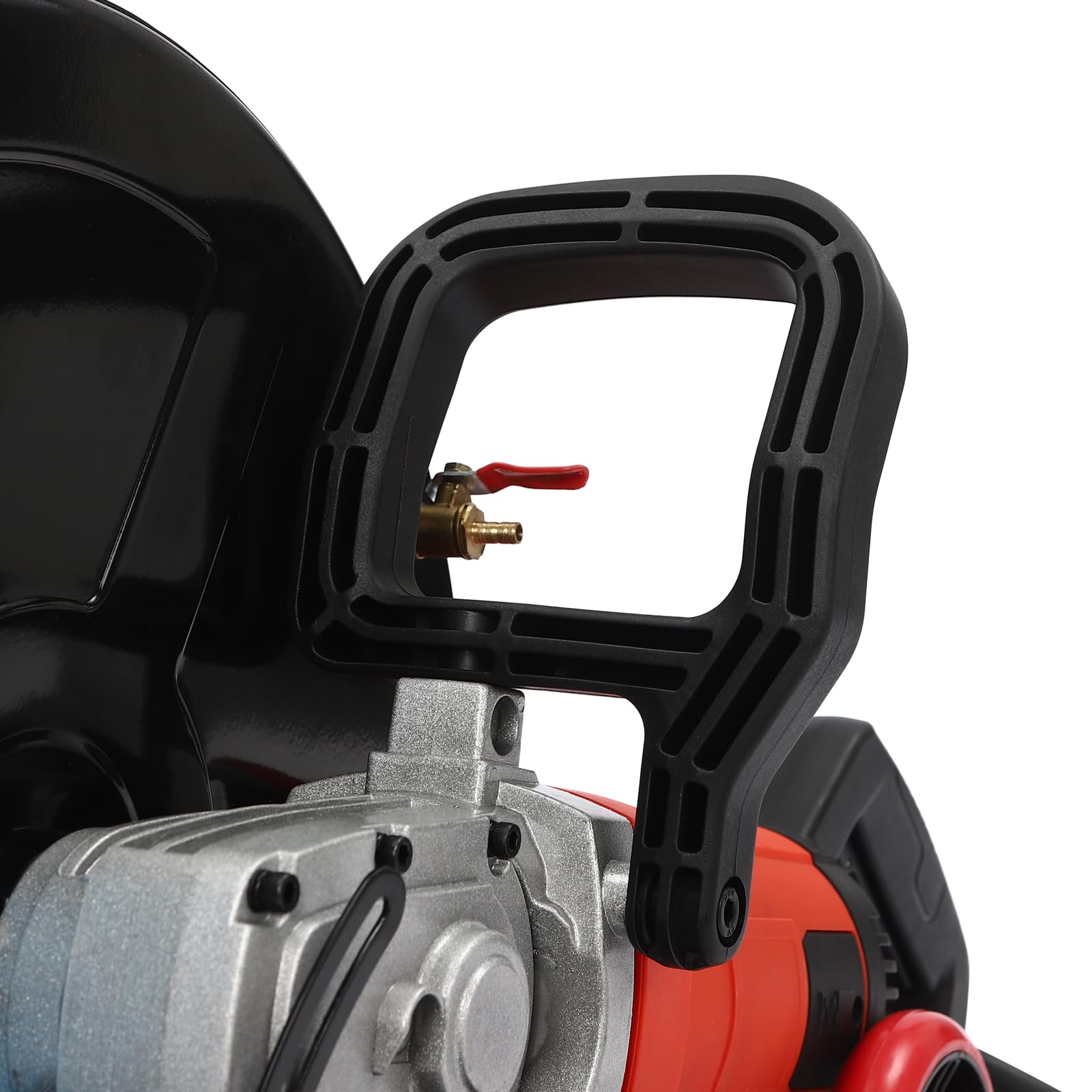 4000W Electric Concrete Saw with Water Fed Dust Suppression - 3000rpm Masonry Circular Saw for Cutting Stone & Granite (16in Blade) - Includes Saw Blade & Rolling Pulley - Ideal for Construction, Renovation & DIY Projects