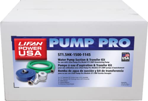 Stanley 1.5 Inch Water Pump Hose Kit - ST1.5HK-1500-1145 - Heavy Duty Industrial & Agricultural Water Transfer for Irrigation, Construction, and Flood Control