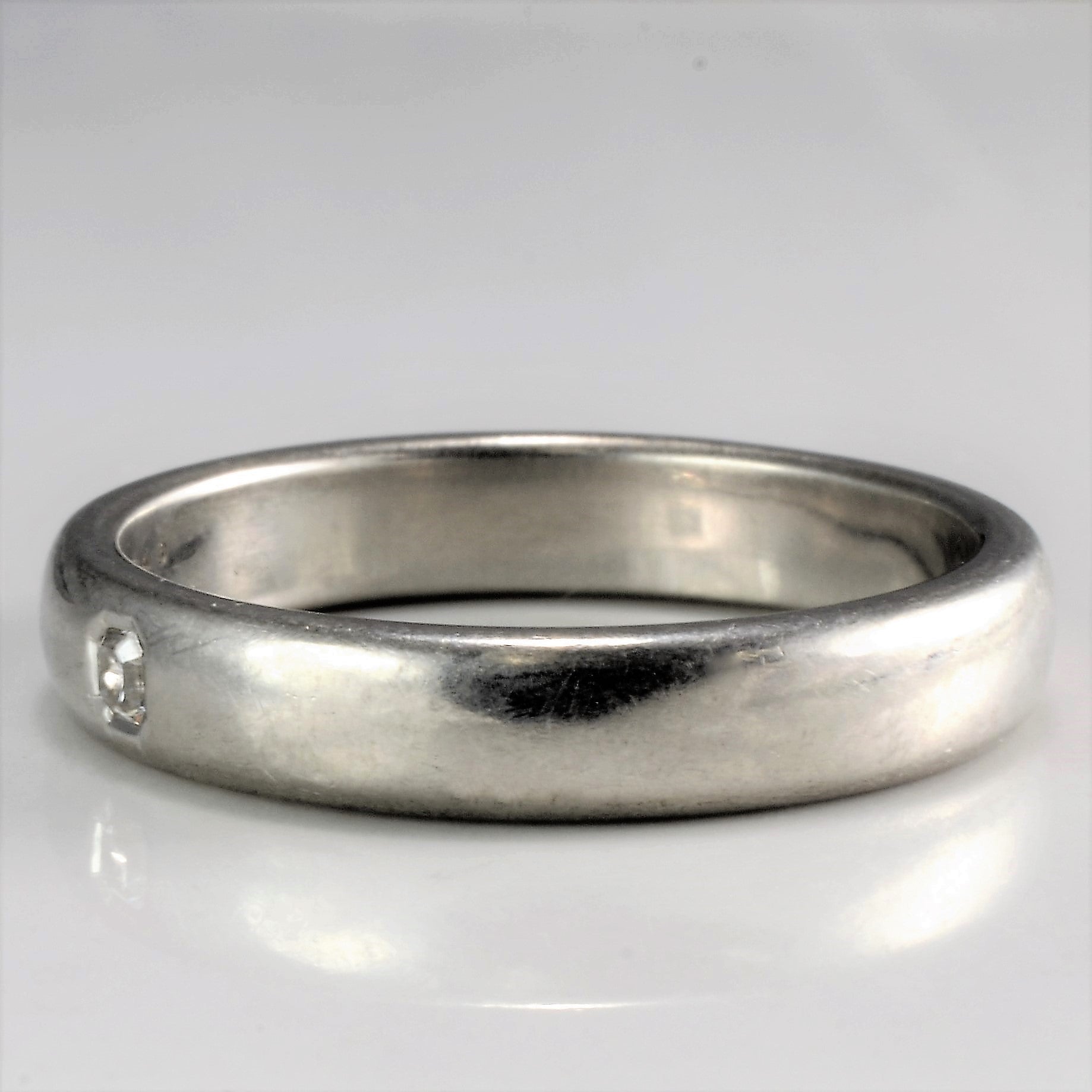 Tiffany & Co. Lucida Diamond Wedding Band in Platinum | 0.05 Carat Diamond Ring | Size 8.25 | Elegant Bridal Jewelry for Weddings & Anniversaries