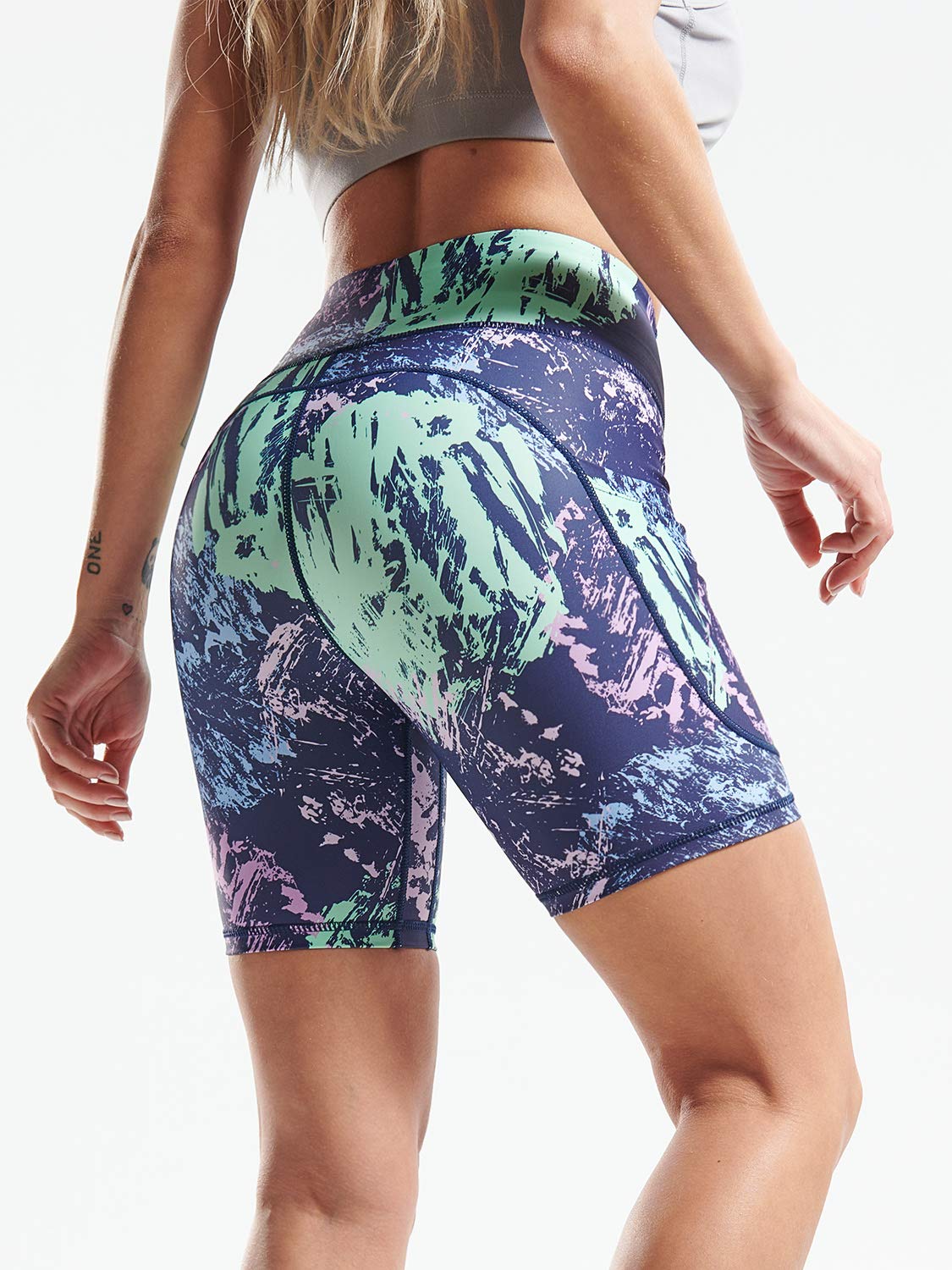 CADMUS High Waist Yoga Shorts for Women - 3/4/6/7/8 Inch Inseam, Naked Feeling Workout Running Biker Shorts - Perfect for Yoga, Gym, Running & Lounge Wear
