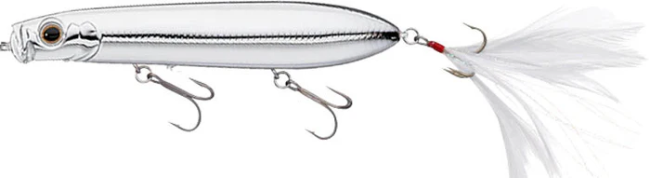 Evergreen Shower Blows 5 7/8 Topwater Pencil Popper Fishing Lure - Saltwater & Freshwater Bass Fishing for Topwater Action