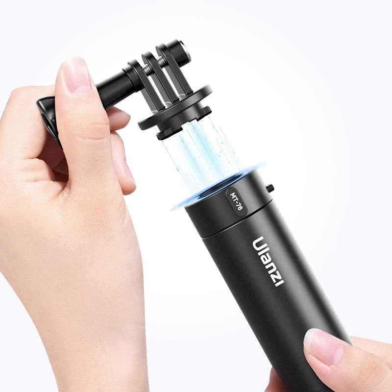 Ulanzi Go Quick II 1.5m Magnetic Quick Release Extension Selfie Stick with Tripod Mount - Perfect for Vlogging, Travel & Smartphone Photography (Model C017GBB1)