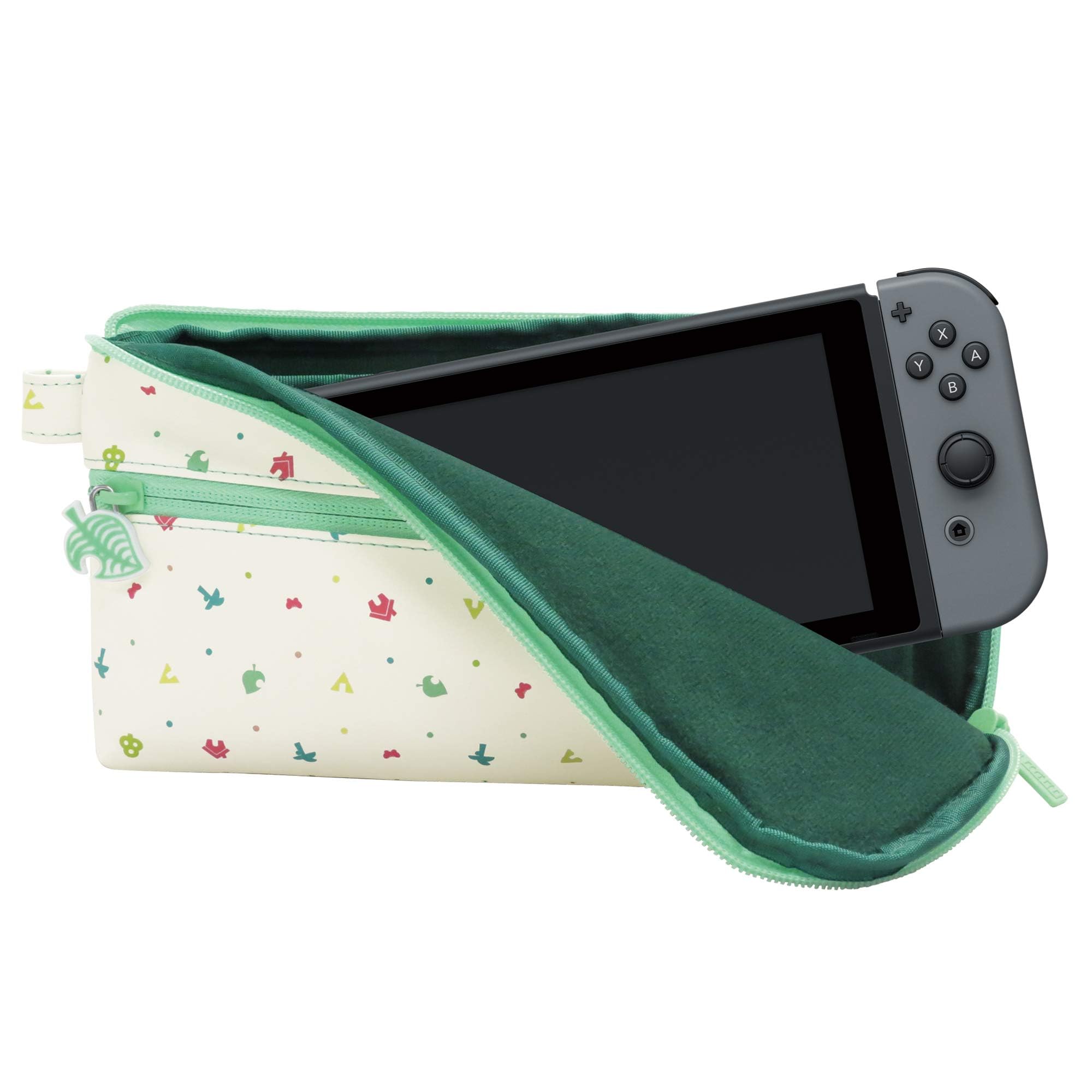 HORI Atsumare Animal Crossing Hand Pouch for Nintendo Switch & Switch Lite - Compatible with All Switch Models - Perfect for Gaming Comfort & Travel Protection