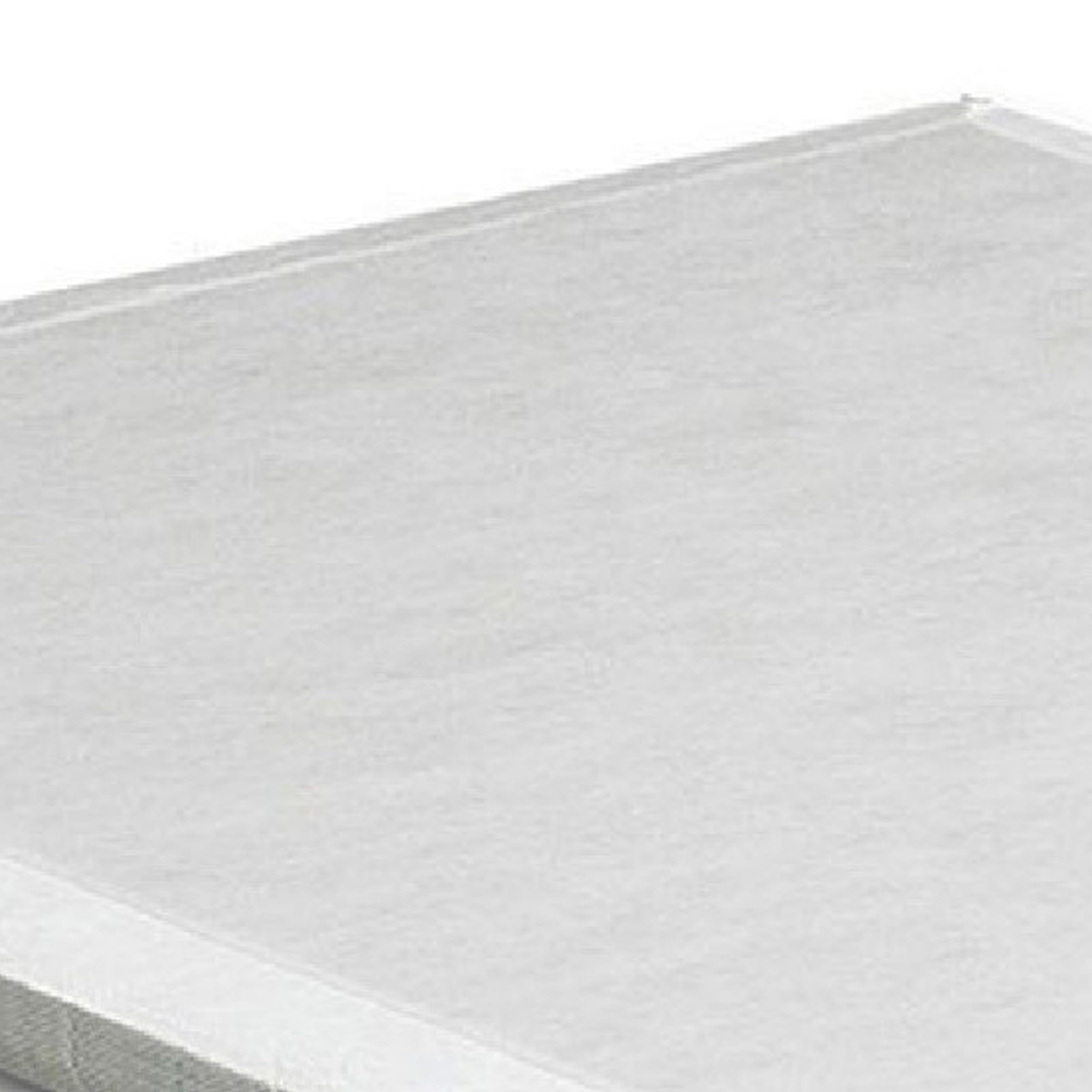 Benjara Amo 2 Inch XL Twin Size Bunkie Board - Foam Mattress Foundation with Wood Slats - White - Perfect for Bunk Beds, Trundle Beds & Platform Beds