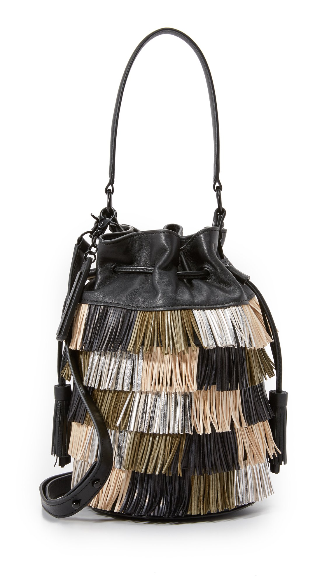 LOEFFLER RANDALL Industry Bucket Crossbody Bag - Stylish Leather Shoulder Purse for Women, Perfect for Work, Travel & Everyday Use