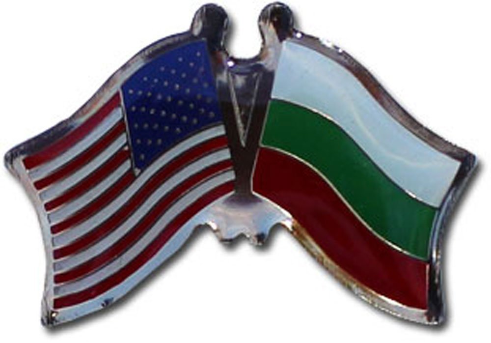Wholesale Pack of 12 USA & Bulgaria Flag Bike Hat Lapel Pins - Patriotic Cycling Accessories for Bikers, Collectors & Travel Enthusiasts