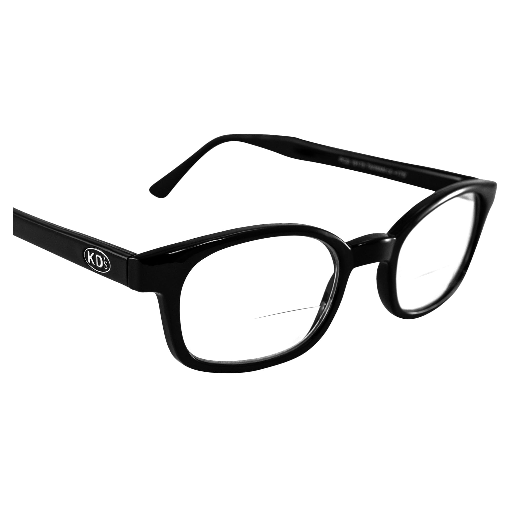 Pacific Coast Sunglasses X-Kd Readerz Clear Lens 1.75 Rectangular Reading Glasses - Black Frame, 55mm Lens Width, 60mm Temple Length - Perfect for Reading, Driving & Outdoor Activities