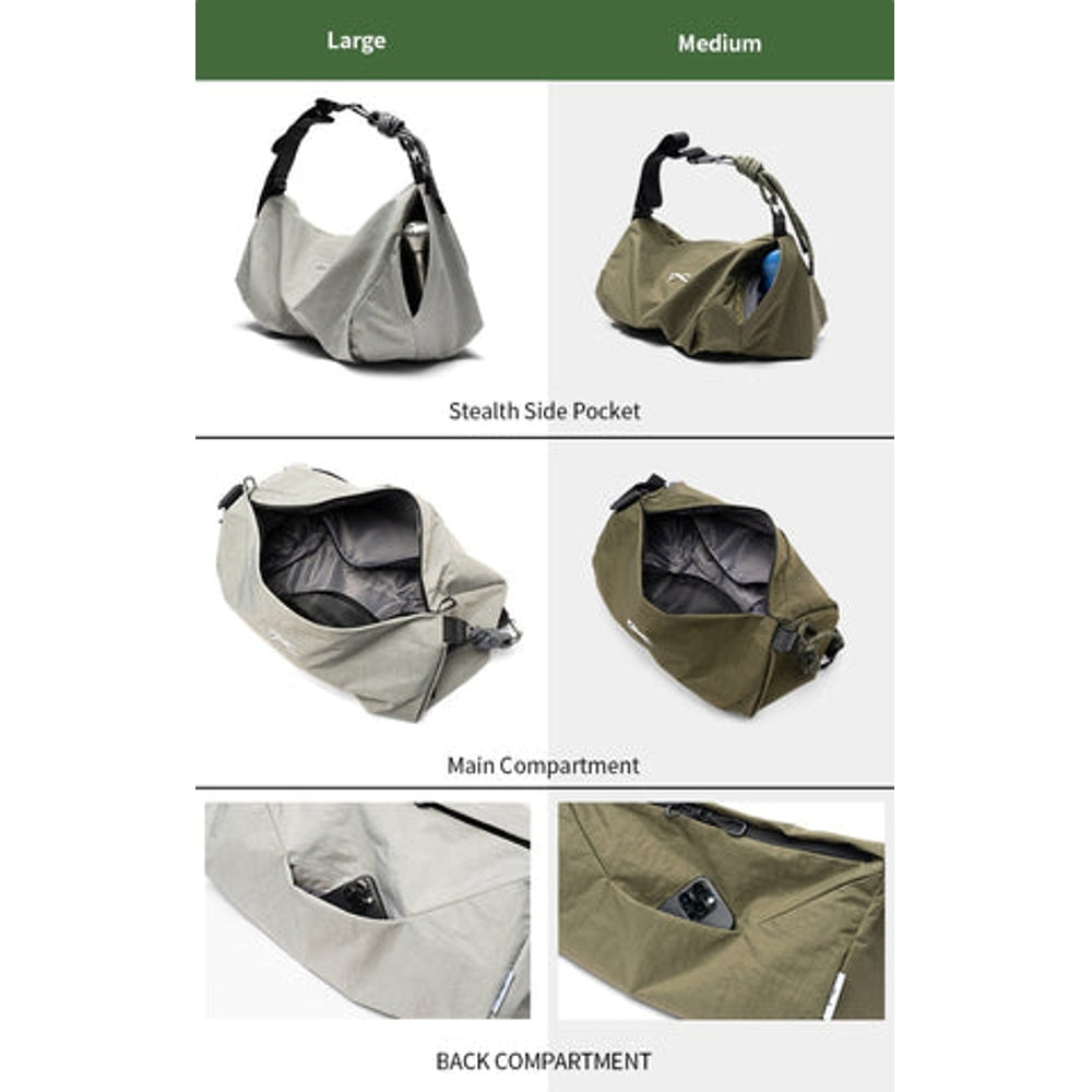 NIID VIA SERIES 18L Multi-Purpose Fitness Bag (M Size) - Light Gray - Perfect for Gym, Travel & Everyday Use