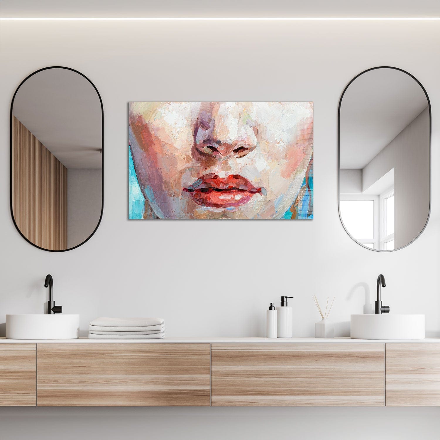 Innocence Painting - Tempered Glass Wall Art Decor for Living Room, Bedroom & Office - Modern Home & Office Wall Decor