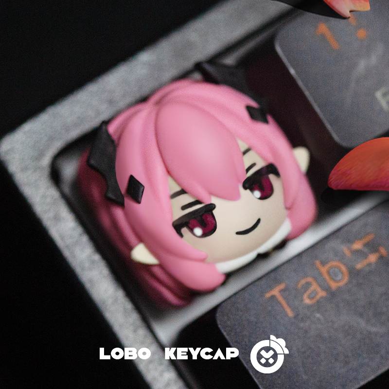 Custom Anime Krul Tepes Seraph of The End Resin Art Keycaps - Perfect for Mechanical Keyboards, Gaming Setups & Anime Collections