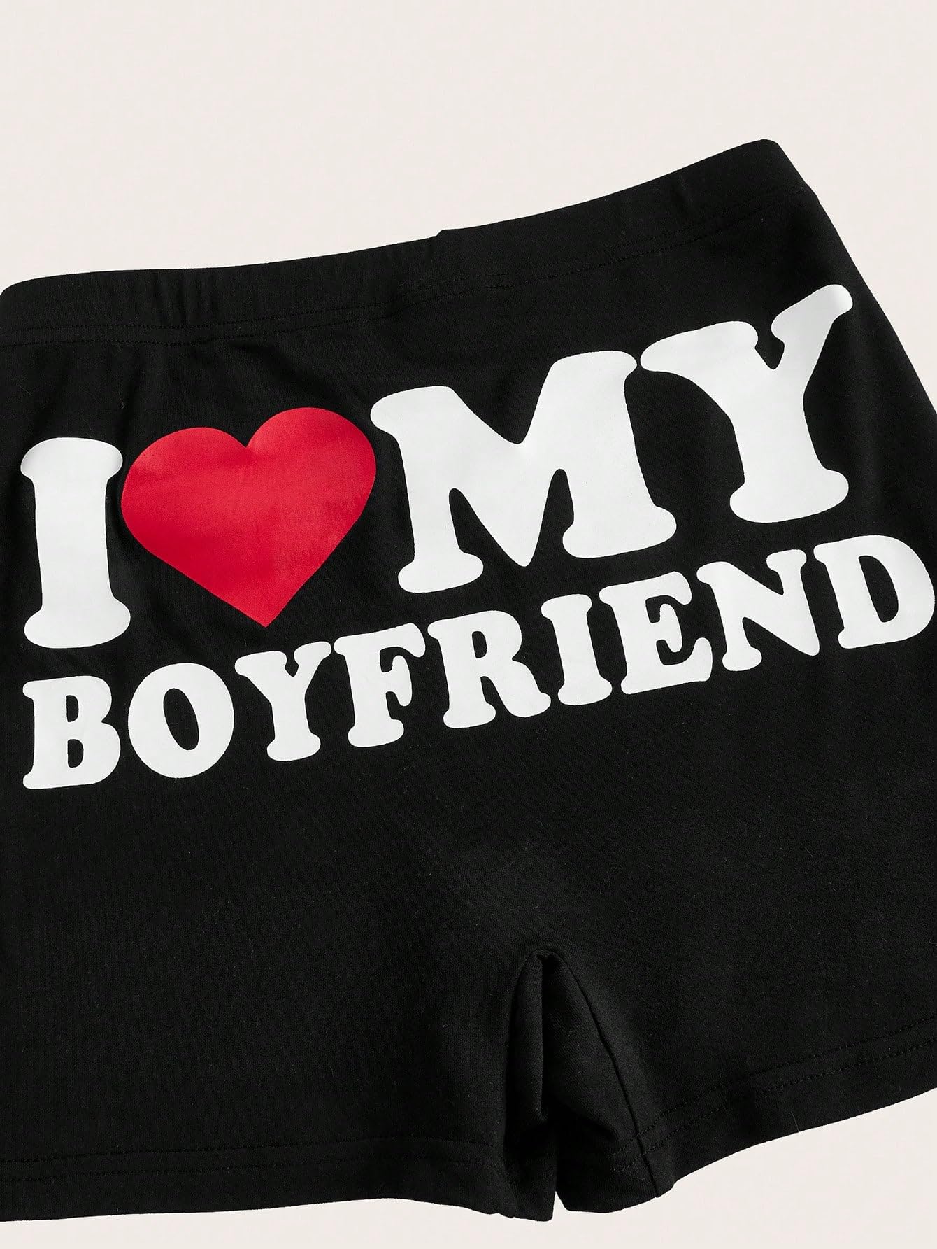 Floerns Women's High Waist Workout Shorts - Elastic Letter Print Athletic Gym Shorts for Running, Yoga & Casual Wear