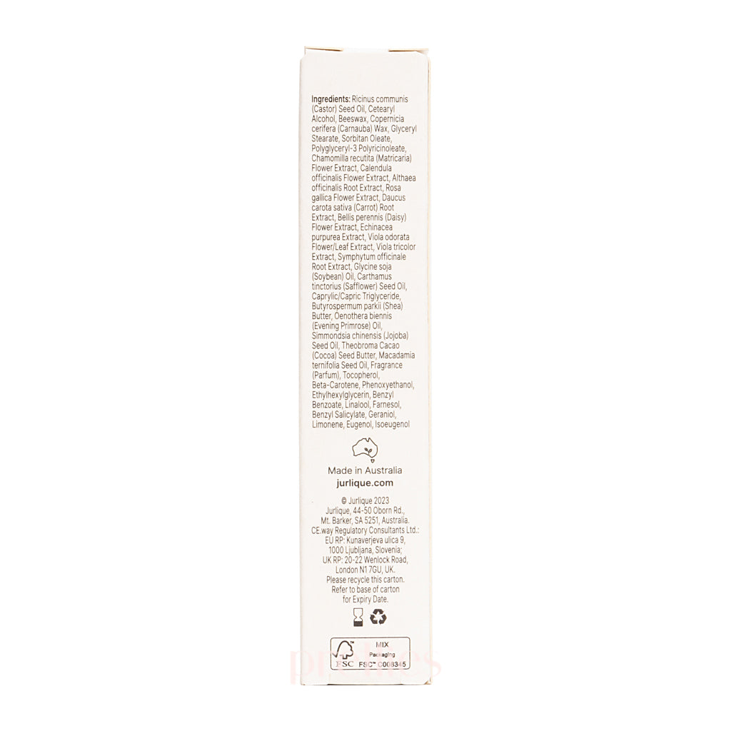 Jurlique Lip Care Balm 15ml - Ultra Moisturizing & Nourishing Lip Balm for Dry, Chapped Lips - Perfect for Daily Hydration & Night Repair (083405)