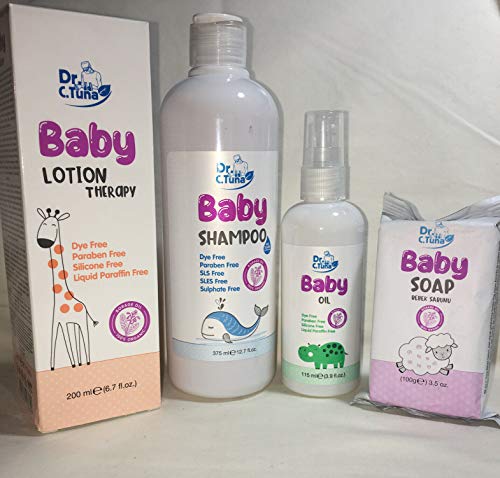Farmasi DR C Tuna Baby Kit – 4-Piece Baby Care Set for Newborns & Infants | Gentle Skincare for Daily Bath & Moisturizing Routine