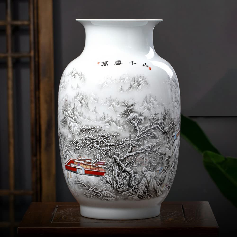 Darley Antique Ceramic Flower Vase - 12.6
