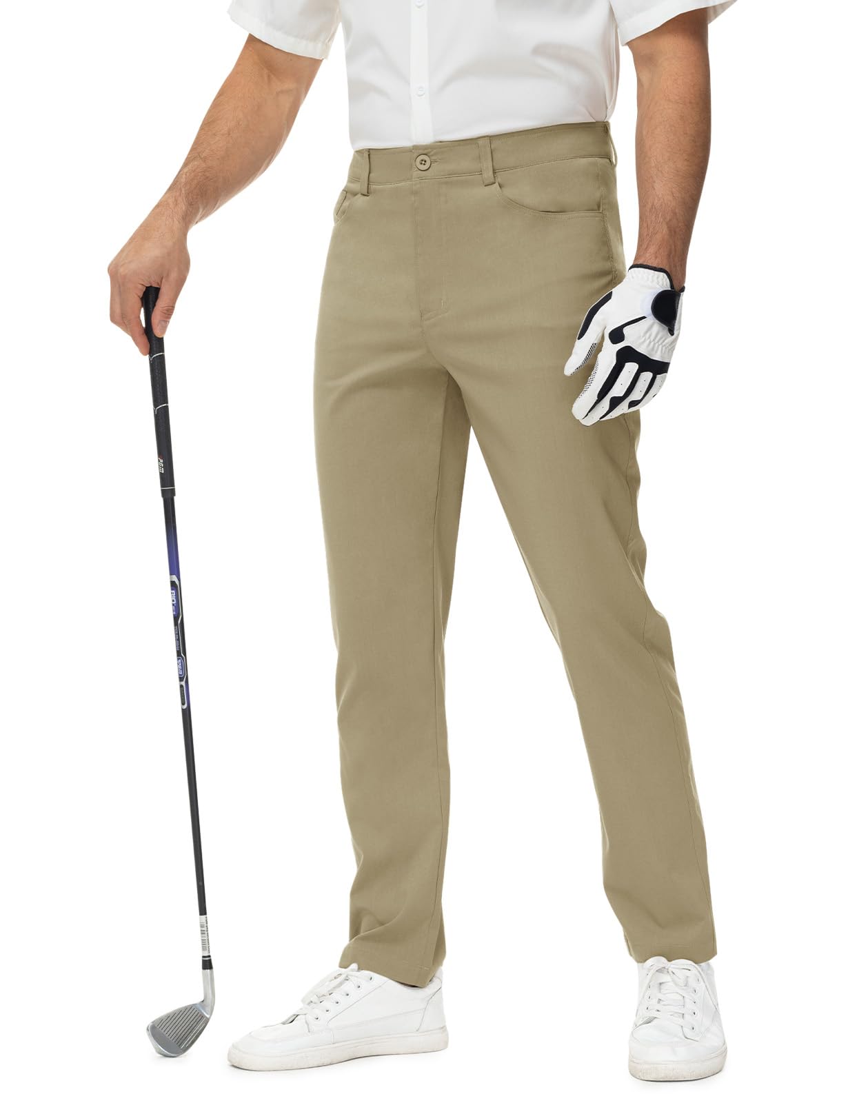 Rdruko Men's Golf Pants - Stretch Comfort Lightweight Quick-Dry Dress Slacks for Business Casual & Work | Perfect for Golf, Office, Travel & Outdoor Activities