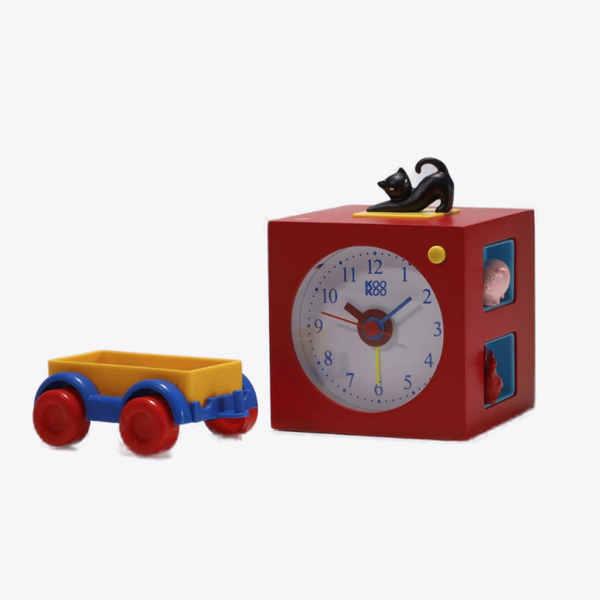 Koo Koo Kids Alarm Clock - Red LED Display with Snooze Function | Bedroom Alarm for Children, Night Light & Sleep Training Tool for Toddlers | Perfect for Kids Rooms, Bedside Tables & Nursery Decor