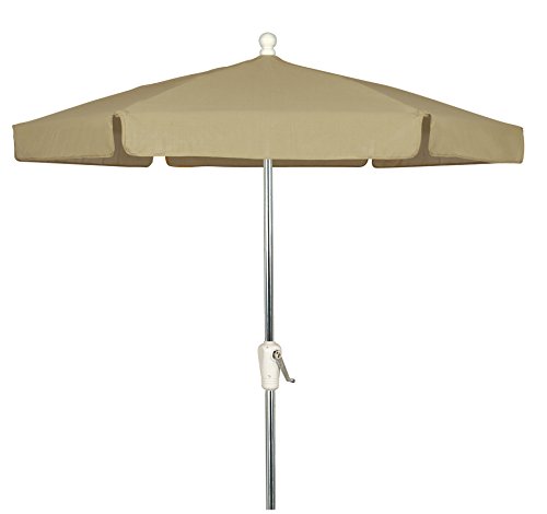 Beige with Bright Aluminum Pole