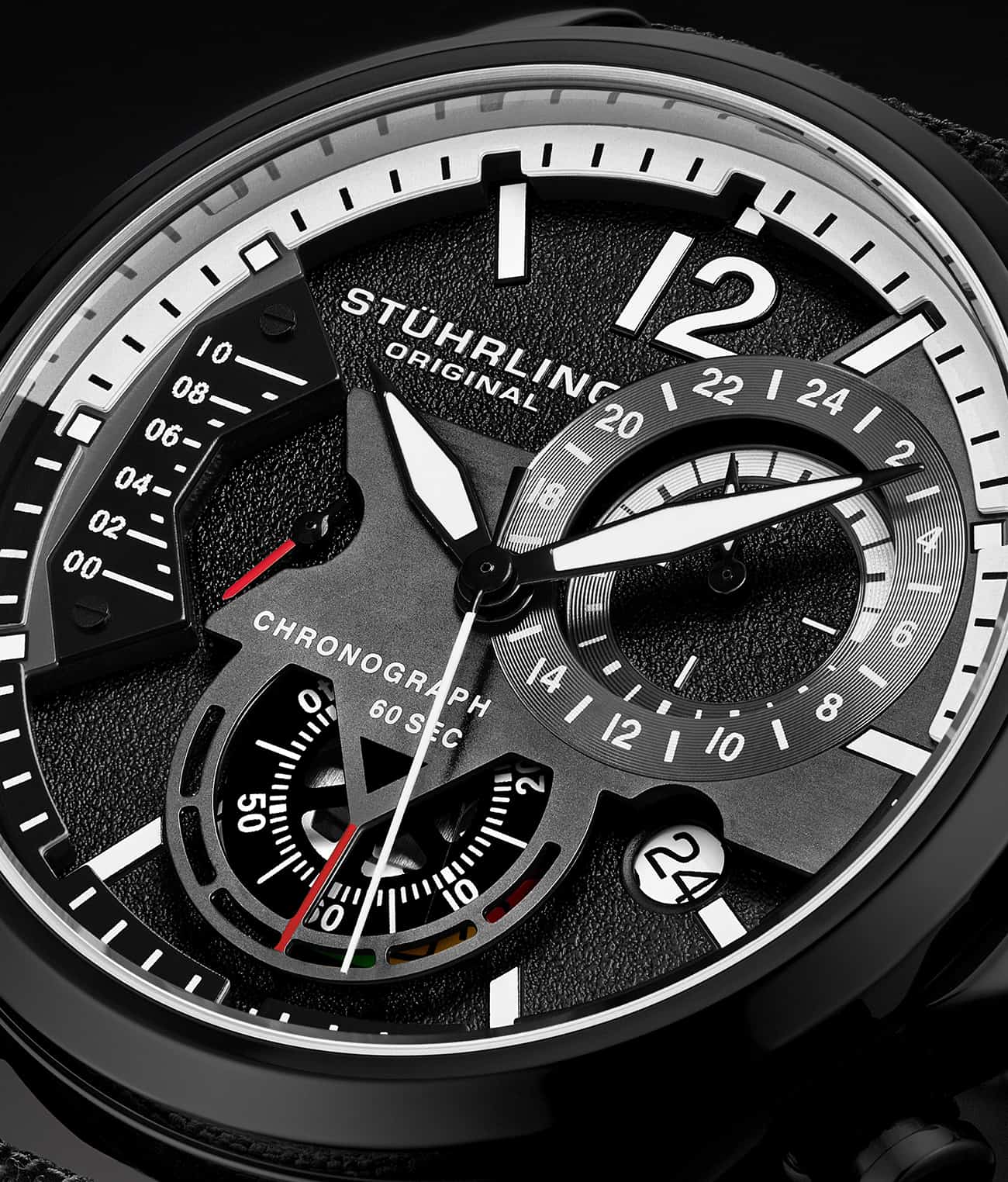 Cordura 4029 Quartz 45mm Aviator Watch - Durable Military-Grade Timepiece for Outdoor Adventures & Aviation Enthusiasts