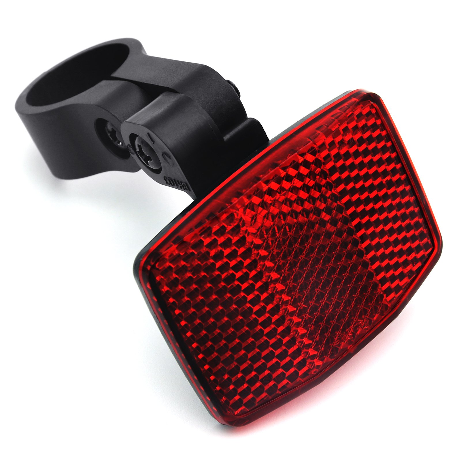 Bike Rear Reflector for Seatpost - High Visibility Red Safety Light for Night Cycling & Commuting