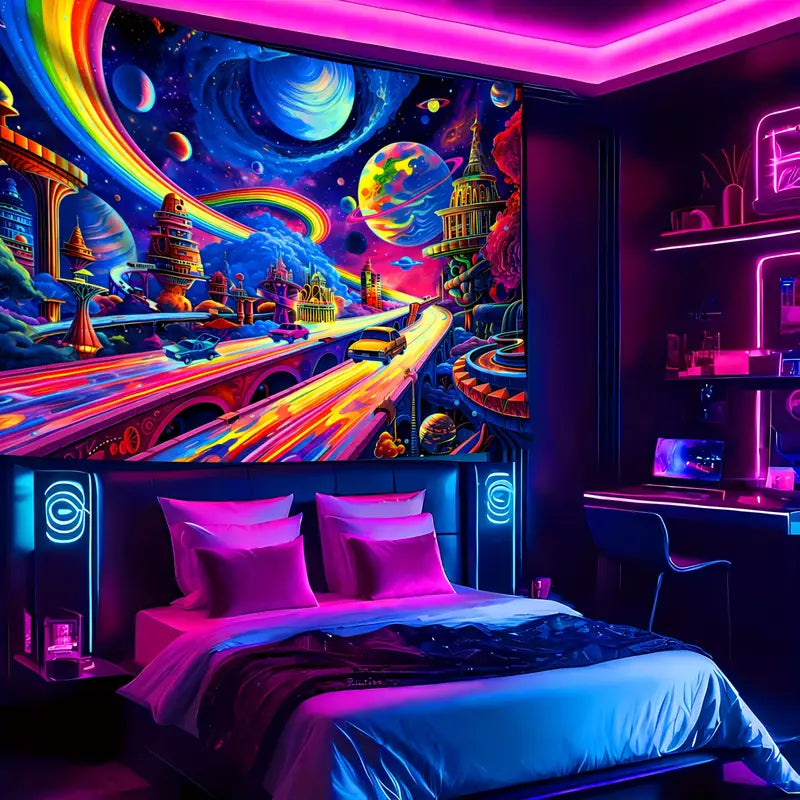 Cosmic Highway - Premium Space-Themed Wall Art for Home & Office Decor | Perfect for Astronomy Lovers & Sci-Fi Enthusiasts
