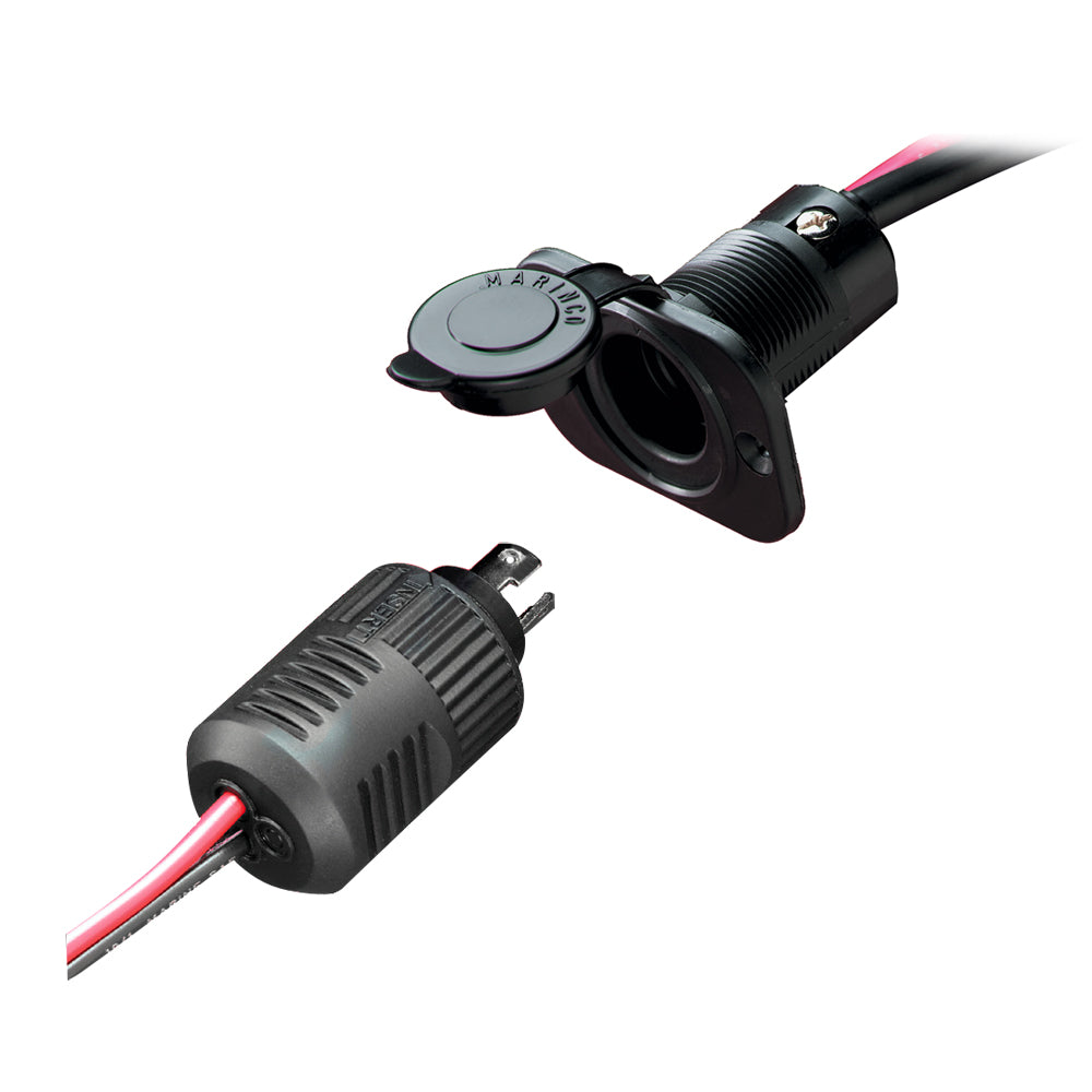 Marinco 12VCPS2 2-Wire ConnectPro Receptacle & Plug Kit - Waterproof Marine Electrical Connector for Boats, RV, and Outdoor Power Applications