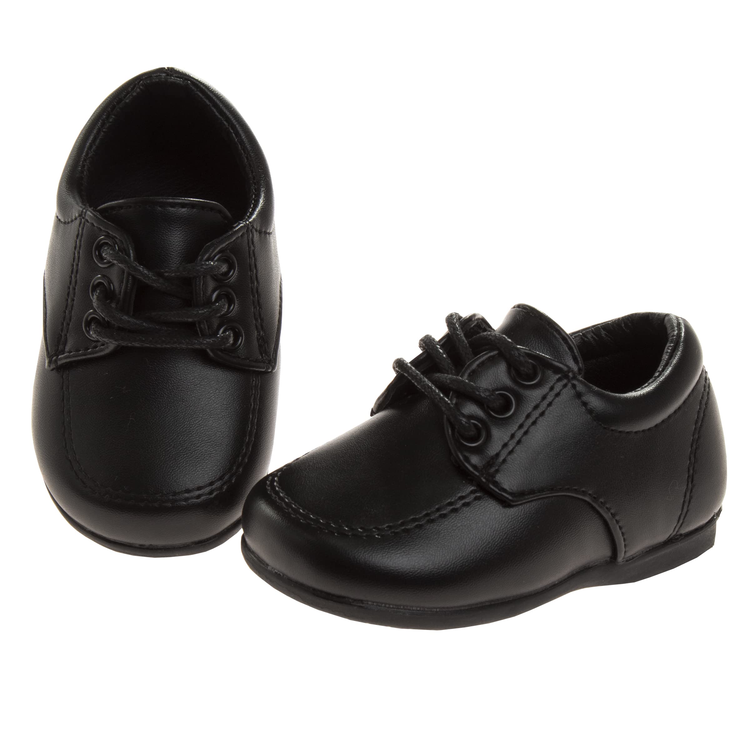 Josmo Baby Boys' Dress Shoes - Casual Leatherette Derby Walking Shoes for Infant & Toddler | Perfect for Weddings, Parties & Special Occasions