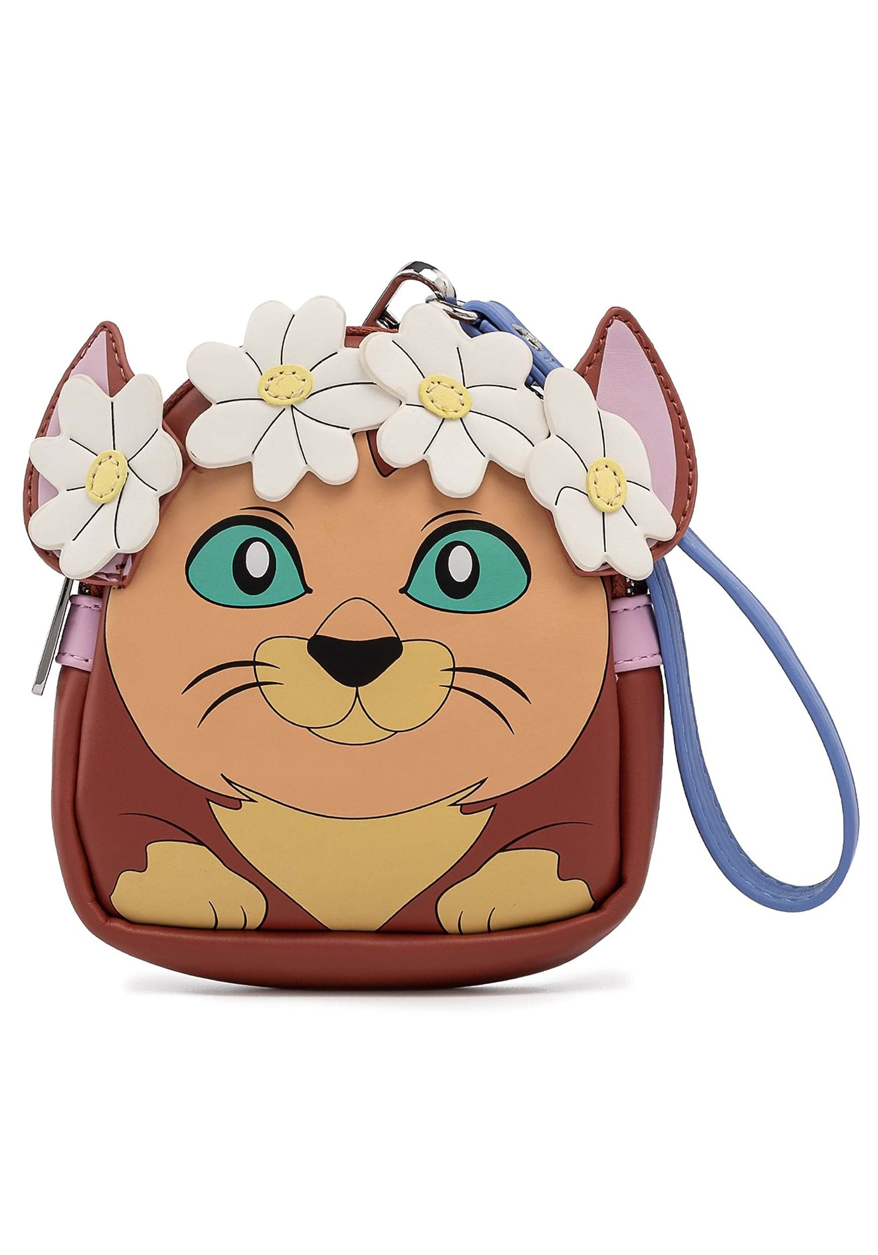 Disney Alice in Wonderland Themed Loungefly Women's Crossbody Bag with Adjustable Double Straps & Detachable Wristlet - Perfect for Cosplay, Disney Parks, and Everyday Fashion Accessory