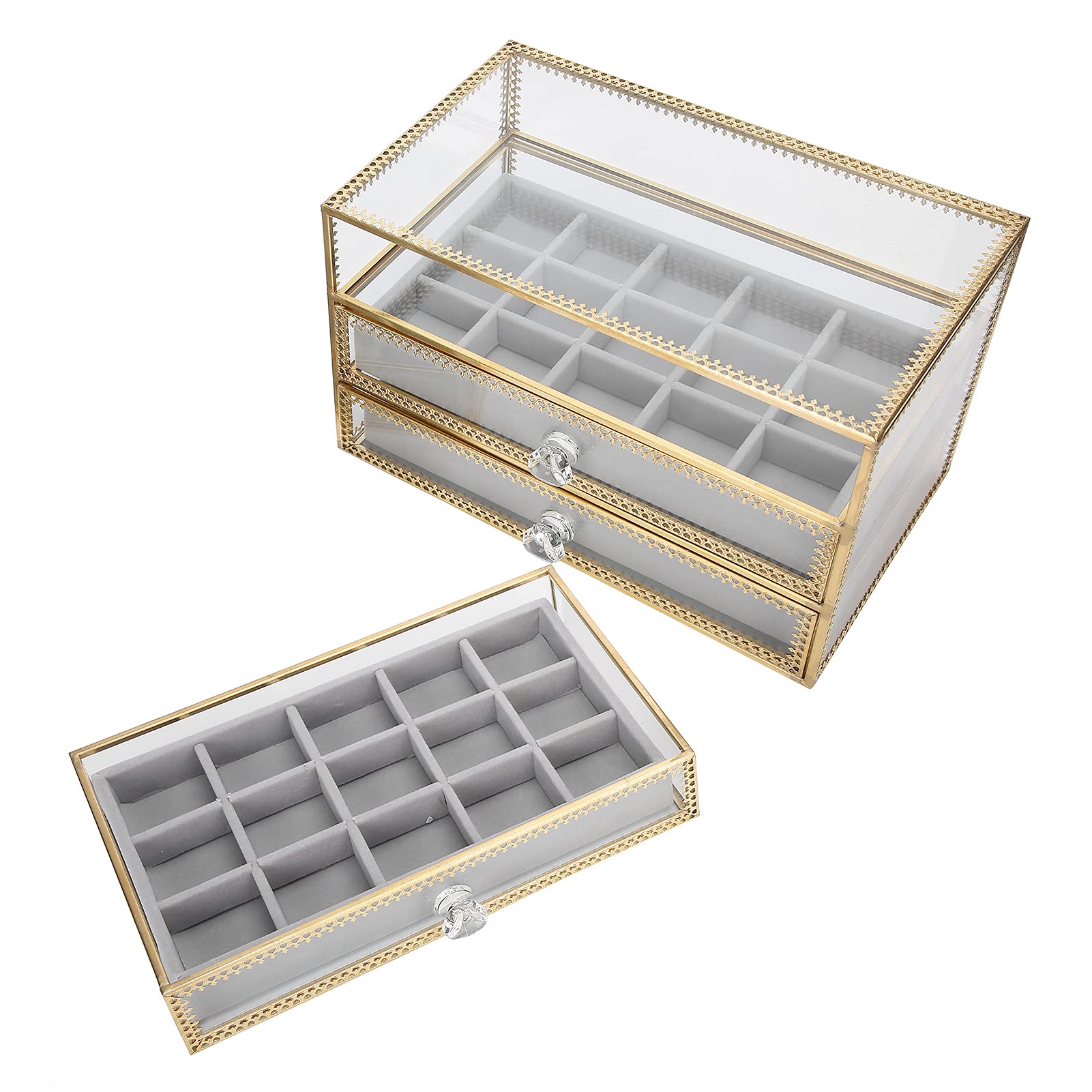 3-Tier Nail Tips Storage Box - Clear Nail Art Decoration Organizer for Salon, Home & Jewelry | Perfect for Nail Artists, DIY Enthusiasts & Professional Stylists