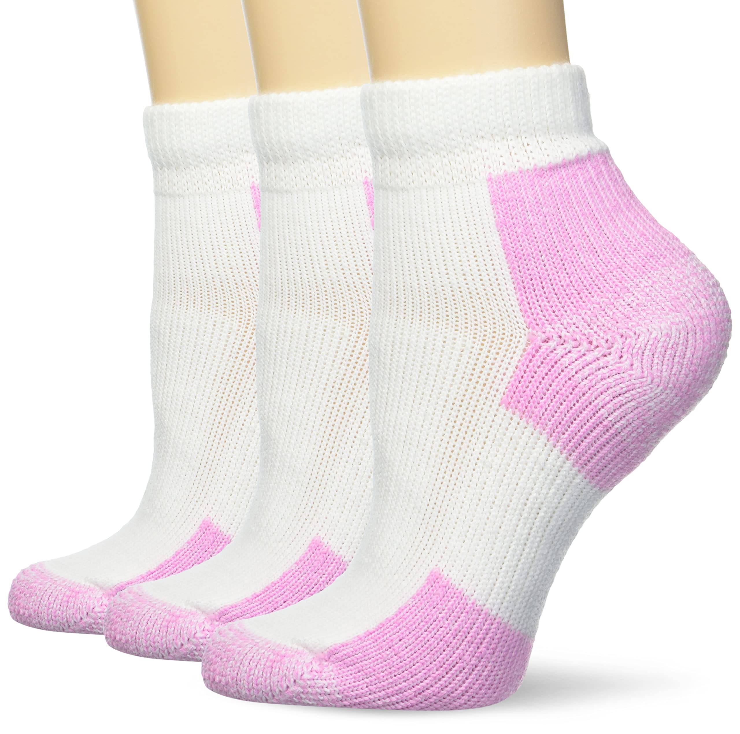 Thorlos Women's Max Cushion Distance Walking Ankle Socks - Breathable & Supportive for Hiking, Running & Everyday Wear