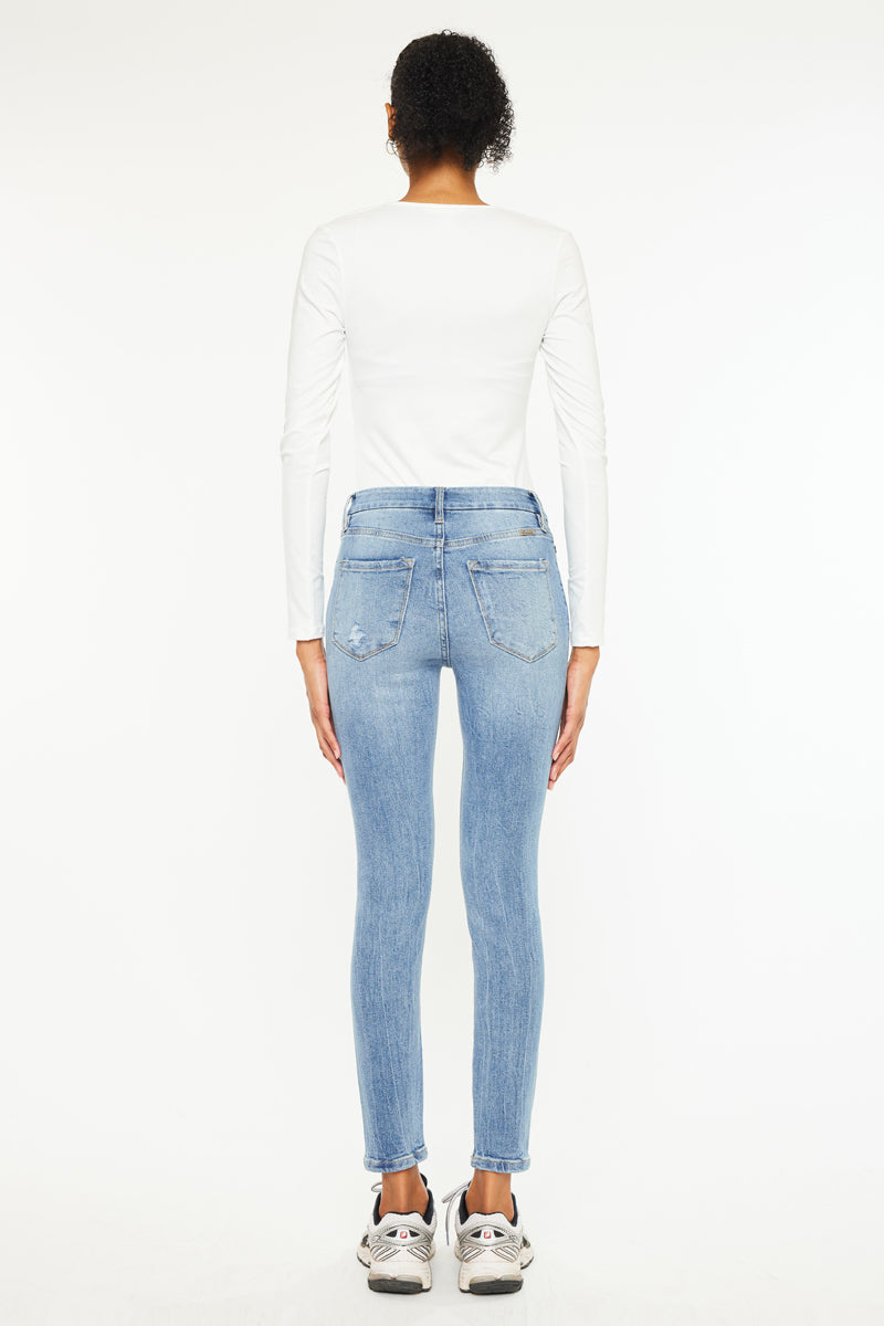 Kira Mid Rise Ankle Skinny Jeans for Women - Stretch Denim Pants, Slim Fit, Comfortable & Fashionable - Perfect for Casual Wear, Office, Dating & Night Out
