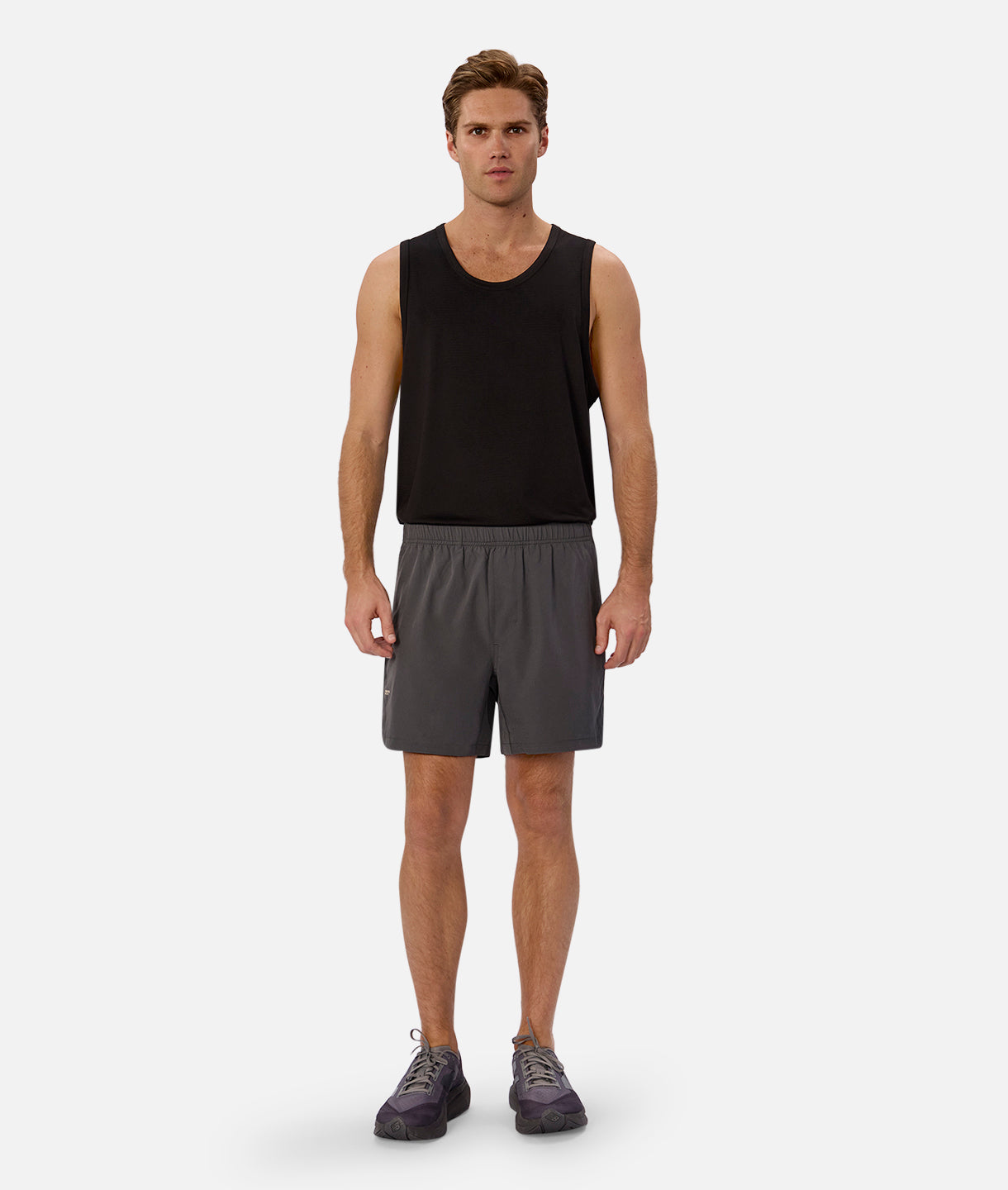 **Linford Men's Running Shorts - Lightweight, Breathable & Quick-Dry - Charcoal Grey - Perfect for Jogging, Gym & Outdoor Activities**