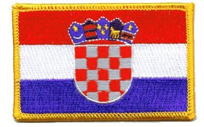 Iron-on Embroidered Patch - Croatia Flag Design - DIY Sewing Patches for Jackets, Bags & Hats - Perfect for Travel Enthusiasts & Souvenir Collectors