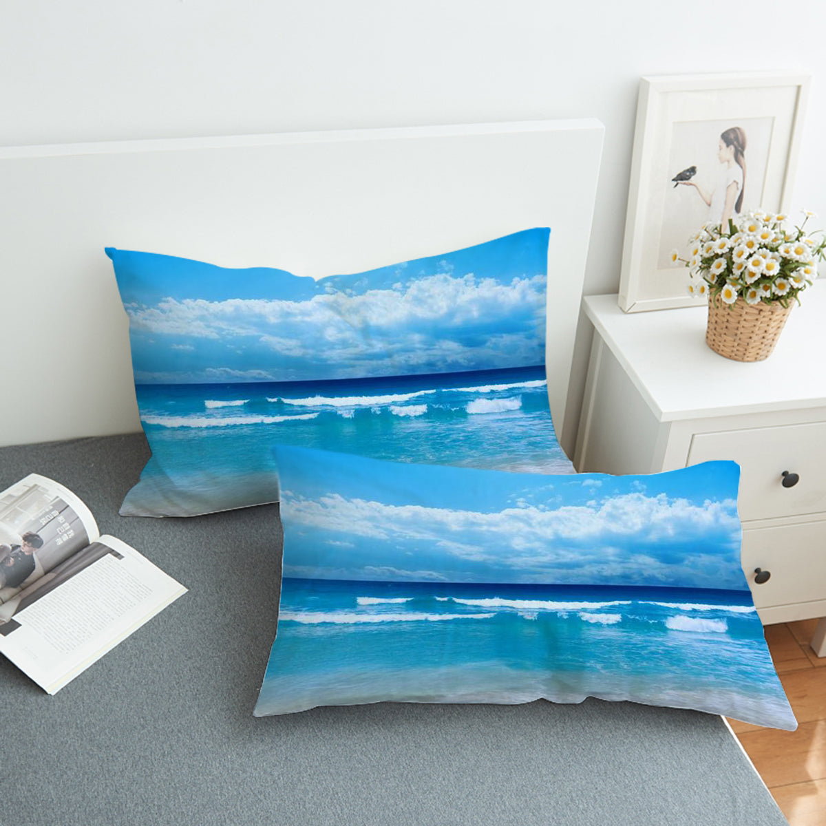 Peace of the Beach Comforter Set - Soft Coastal Bedding for Master & Guest Rooms - Perfect for Beach House Decor & Relaxing Getaways