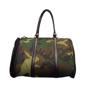 JL Duffel Dog Carrier - Camouflage Design Pet Travel Bag for Small to Medium Dogs, Airline Approved Pet Carrier for Car & Outdoor Adventures