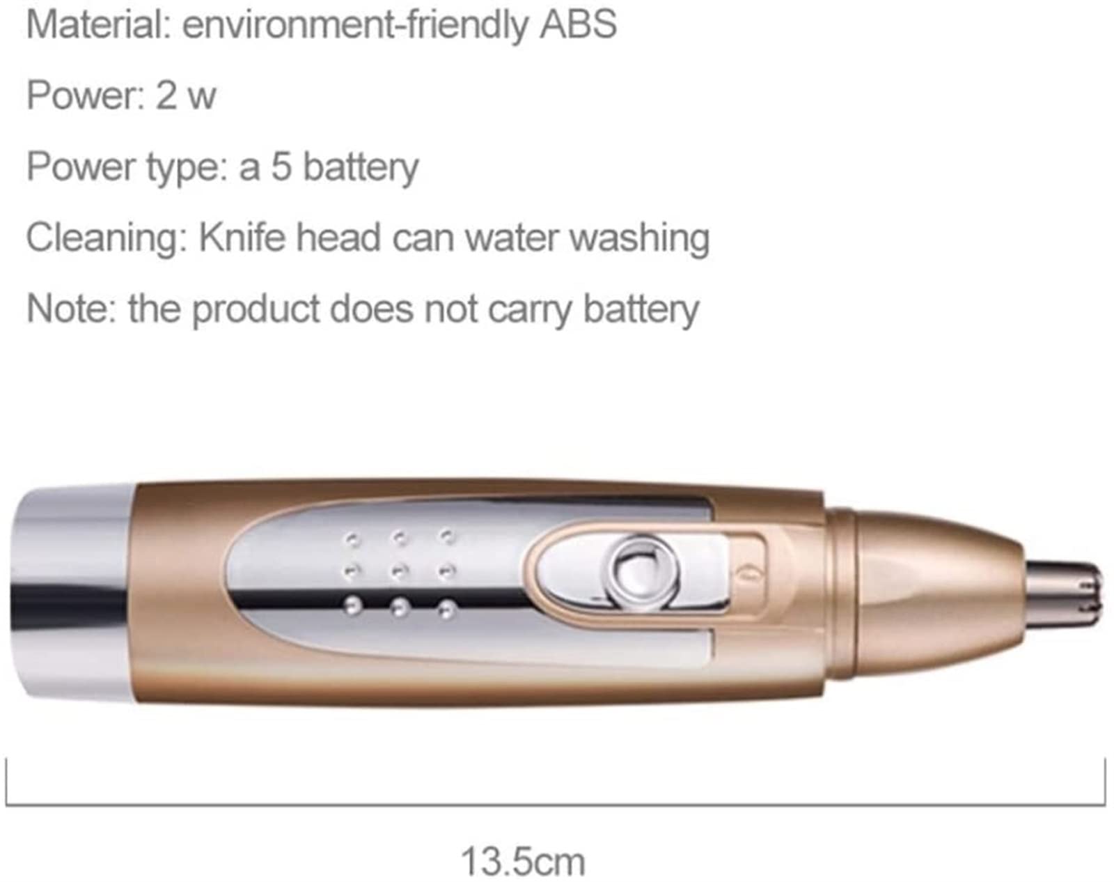 Men's Ear and Nose Hair Trimmer - Rechargeable Wet/Dry Grooming Tool for Precise Trimming - Perfect for Travel, Home & Personal Grooming