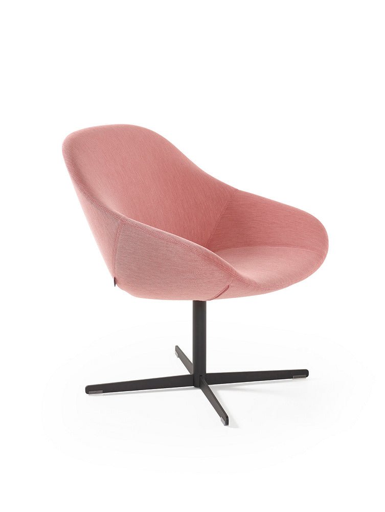 Artifort Beso Star Base Lounge Chair - Modern Mid-Century Design for Living Room, Bedroom & Office - Comfortable Upholstered Accent Chair with Wooden Legs