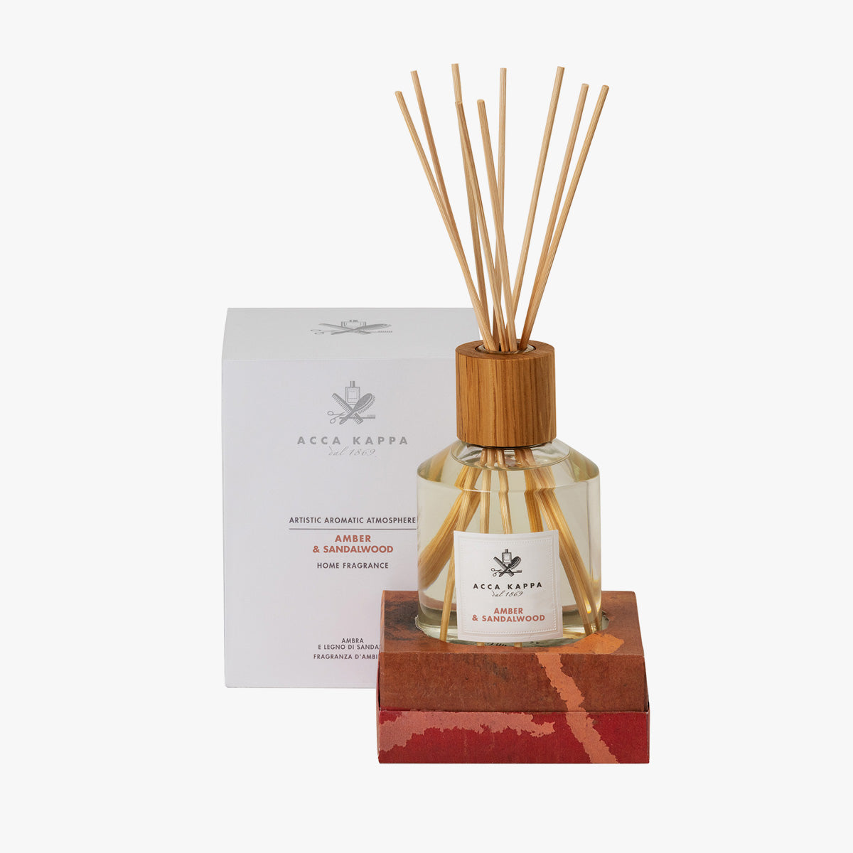 Premium Amber & Sandalwood Essential Oil Diffuser for Home - Aromatherapy Humidifier for Relaxation, Yoga & Bedroom Decor
