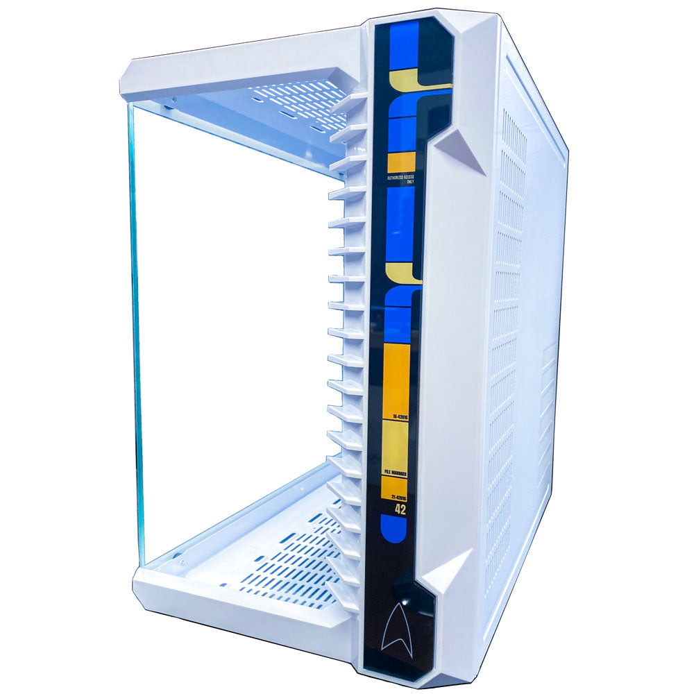 Geek Machine™ Star Trek Edition White PC Gaming Case - Premium ATX Mid Tower Computer Case for Star Trek Fans | Perfect for Gaming Rigs, Workstations & Custom Builds