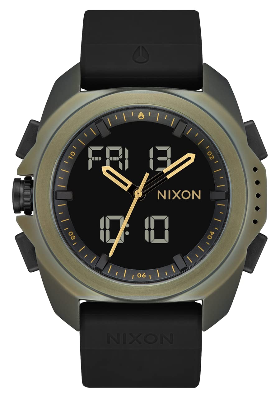 NIXON Ripley A1267 Men's Analog Digital Watch - 47mm Expedition Sport Watch with 23mm PU Band - Durable Adventure & Fashion Timepiece for Hiking, Travel & Outdoor Activities