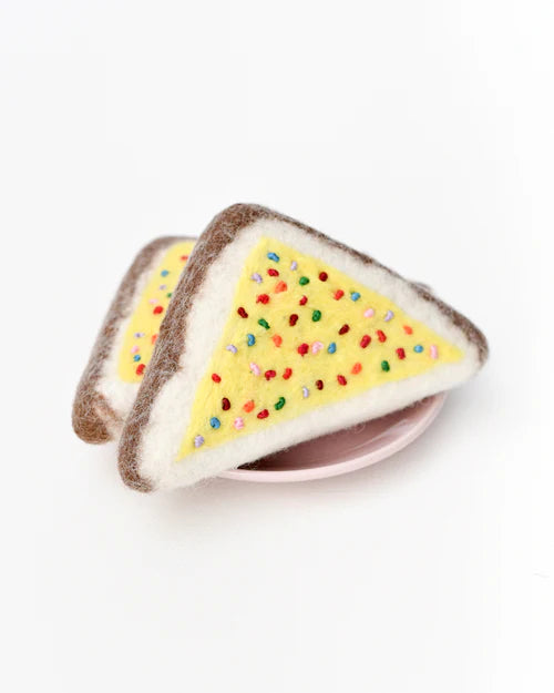 Fairy Bread 2-Pack Felt Play Food Set - Pretend Play Kitchen Accessories for Kids, Toddler Learning Toys - Perfect for Imaginative Play & Montessori Activities