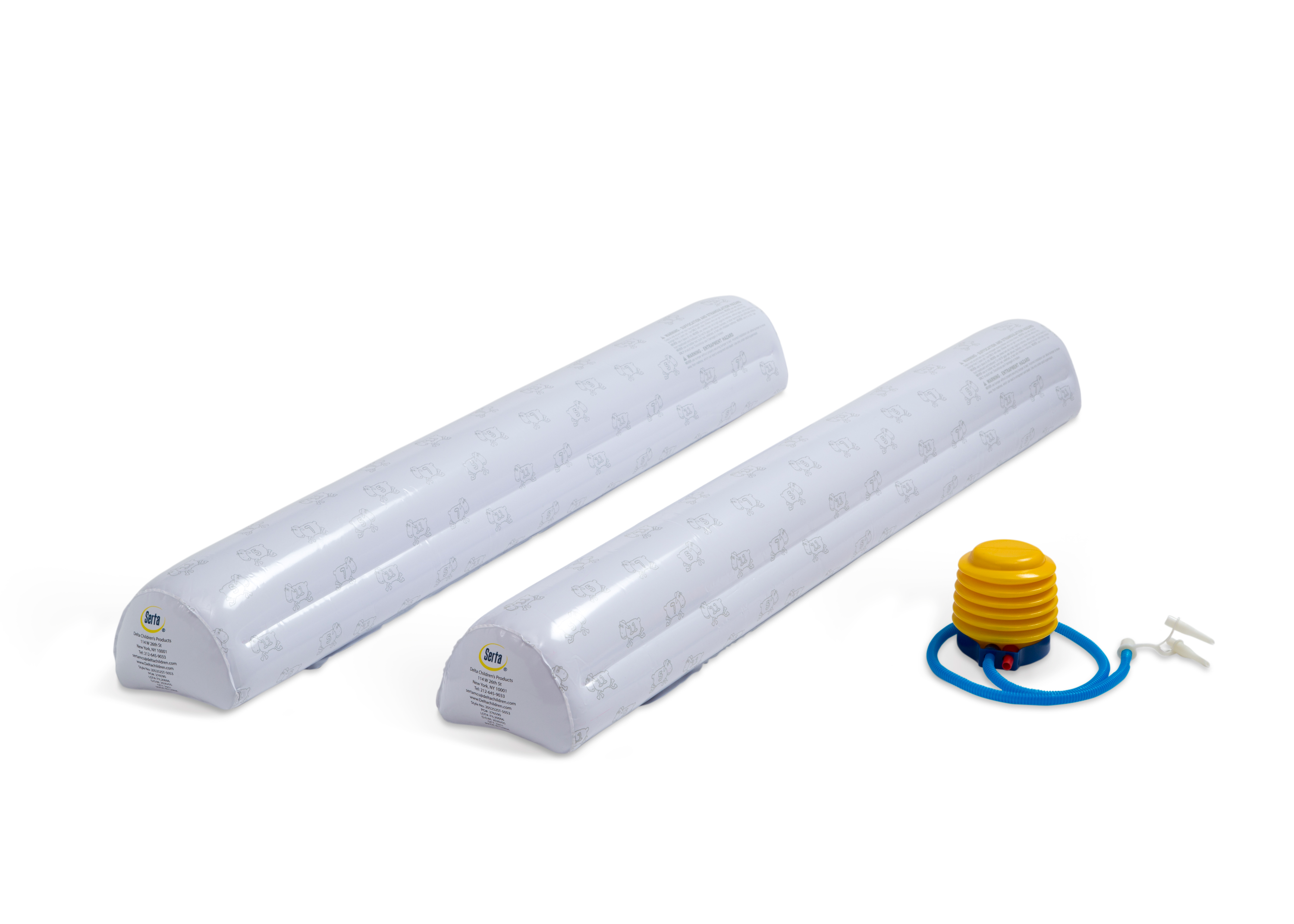 Best Inflatable Bed Rails for Toddlers & Kids - Portable Safety Guard with Foot Pump (2 Pack) - Ideal for Travel, Camping & Home Use